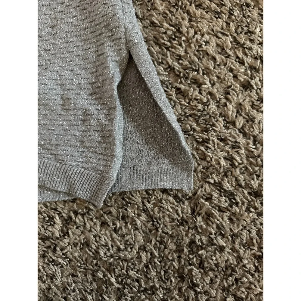 Cato Women's Quarter Sleeve Silver Sweater Size‎ 22/24W